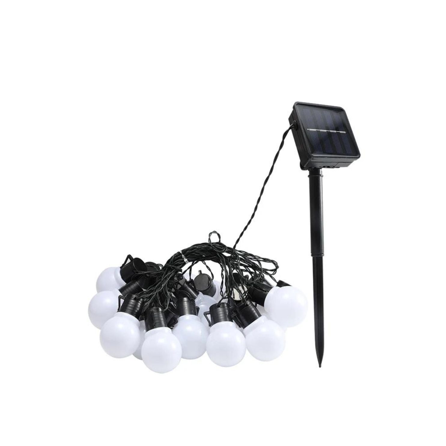 GUIRNALDA SOLAR 5MT 20AMPOLLETAS 6500K