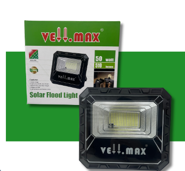 PROYECTOR SOLAR NEGRO 50W-6500K