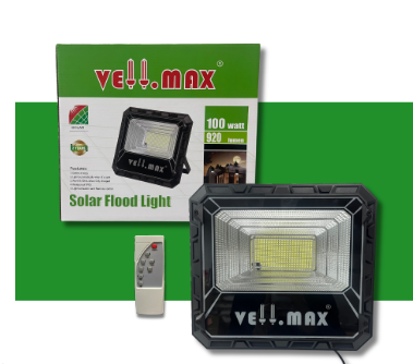 PROYECTOR SOLAR NEGRO 100W-6500K